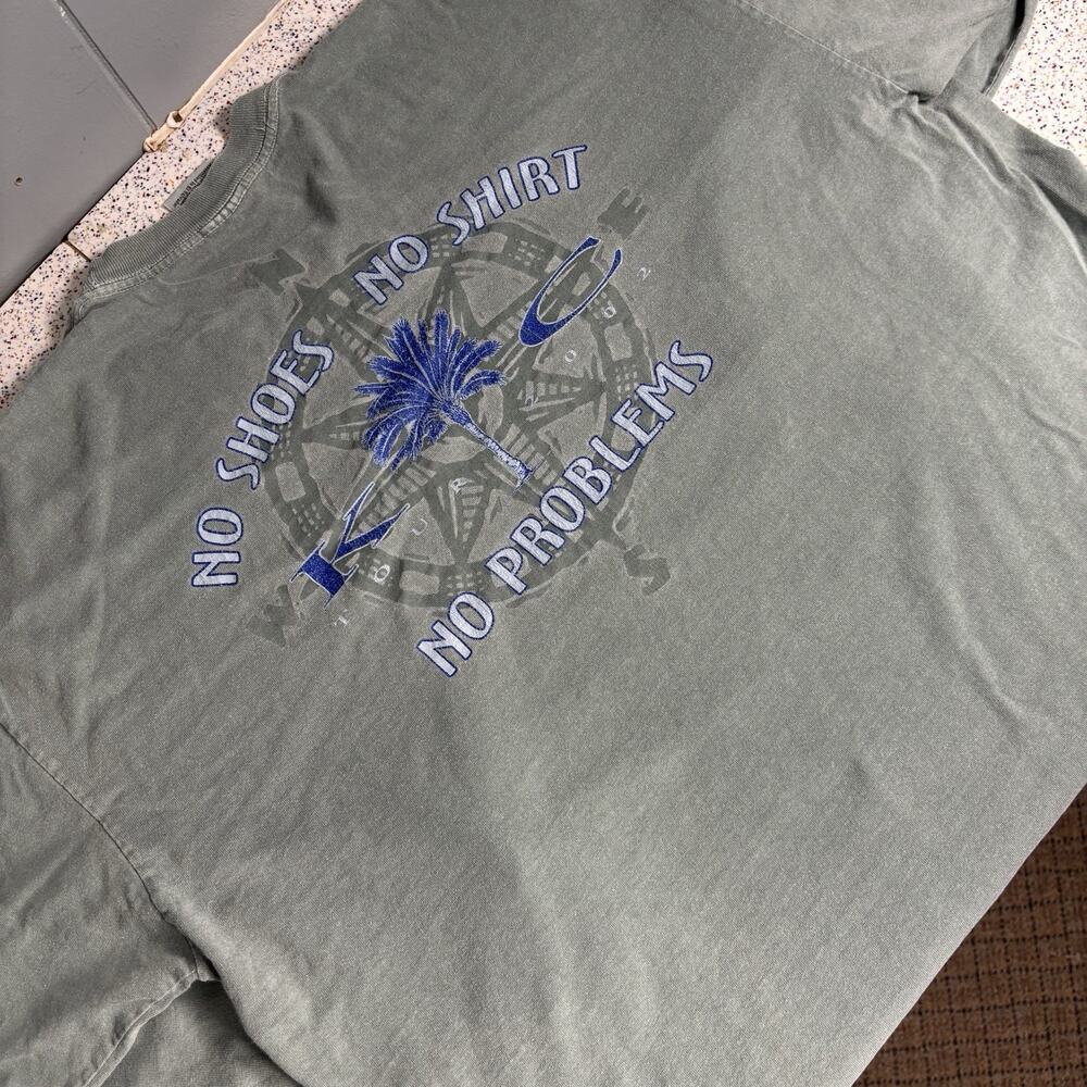 Vintage 2002 Kenny Chesney KC No Shirt Shoes Problems Tour Long Sleeve XL Shirt